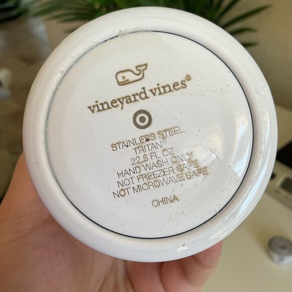 Vineyard Vines Tumbler Cup 22 fl oz with lid and straw - Picture 5 of 6